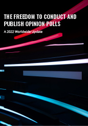 Опубликовано исследование The freedom to conduct and publish opinion polls на английском языке